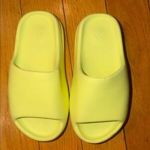 Yeezy Kids Bright Yellow Slippers